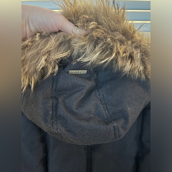SOIA & KYO Fox Fur Hooded Two-Layer Down Parka - Picture 12 of 16